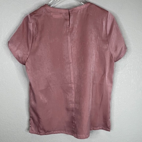 Lovers+ Friends Women's Crewneck Blouse Top Short Sleeve‎ Pink Size Small - Picture 2 of 11